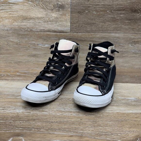 Converse Chuck Taylor All Star UV High Black/White  Sneaker Women's Size 7 - Picture 1 of 8